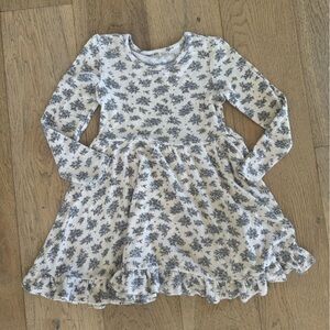 Posh Peanut Girls Floral Dress 5T-6T